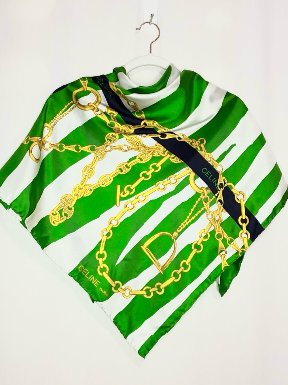 Celine Vintage Silk Printed Scarf